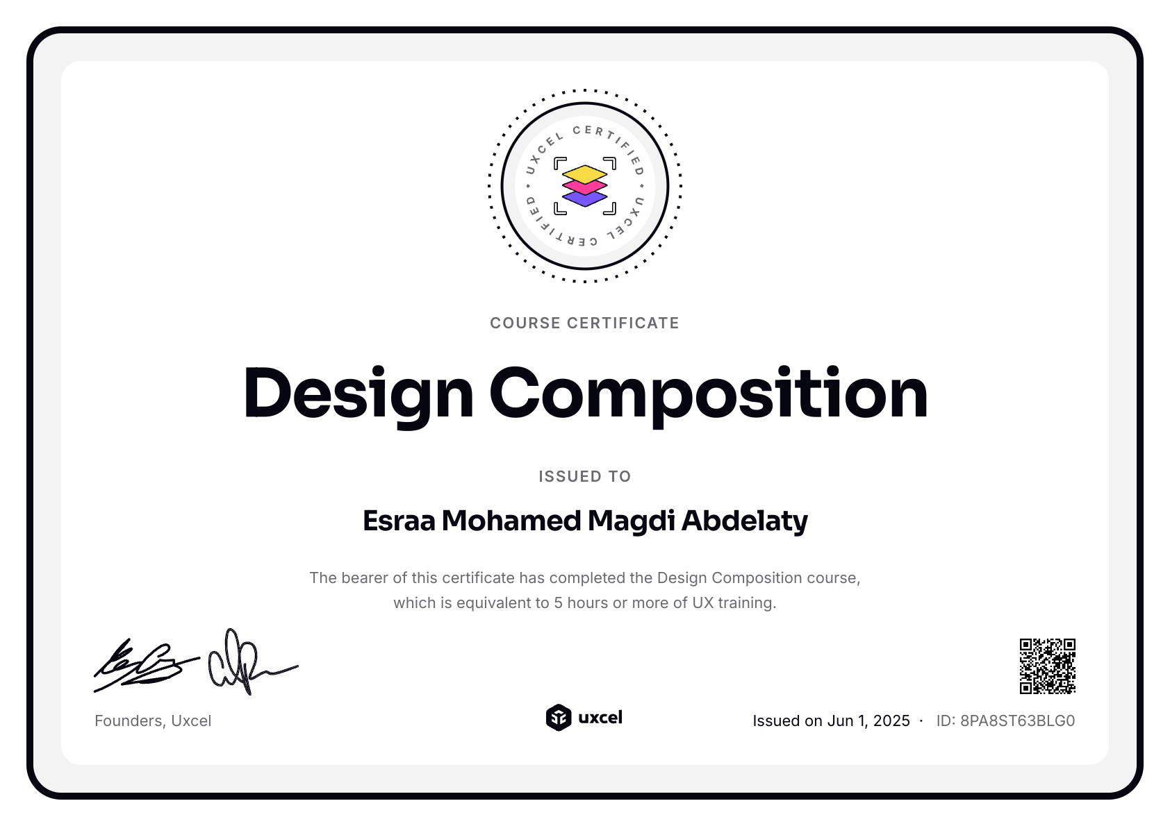 Esraa Mohamed Magdi Abdelaty's certificate